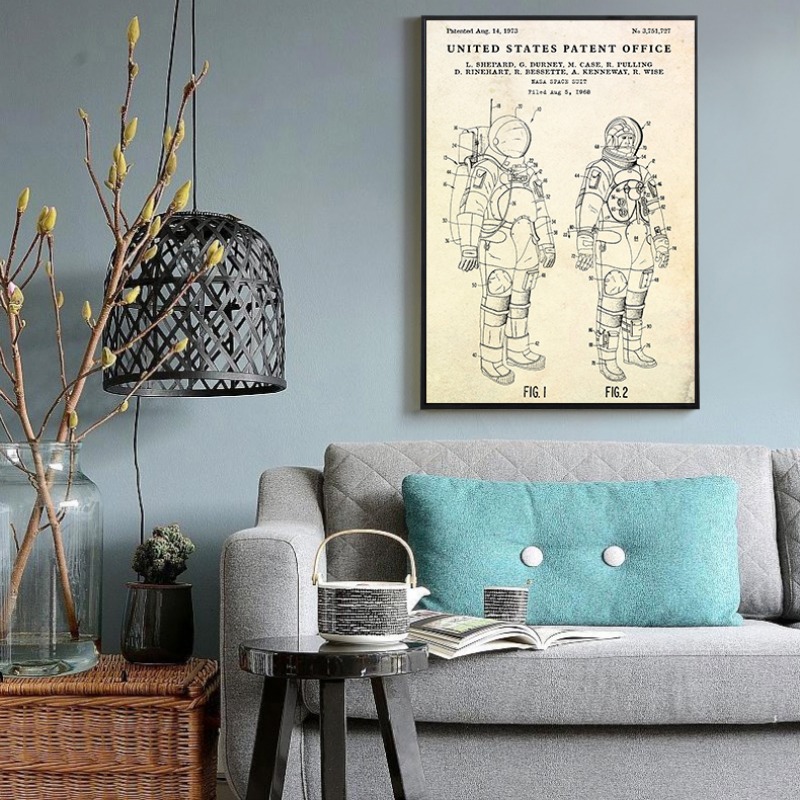 Platillo volador Vintage, cart - Star Map Poster reseña y precio